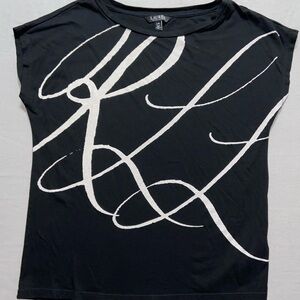 Lauren Ralph Lauren black label short sleeve tee. Size large